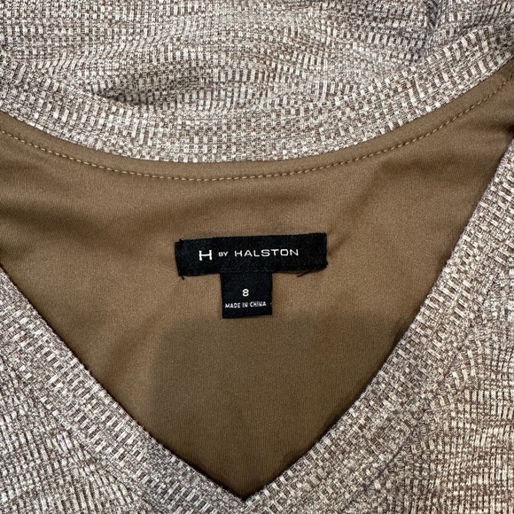 H by Halston Tie Front Rib Knit Midi Dress - Picture 10 of 12